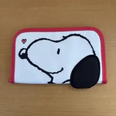 スヌーピー ポーチ PEANUTS ホワイト/ピンク