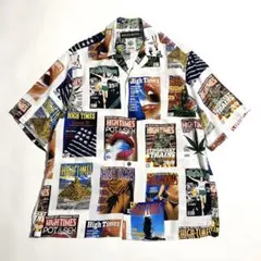 XL】キムタク・山田蓮着用 90s PLAYBOY 総柄 シャツ プレイボーイ 