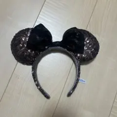ディズニー ミニーリボンカチューシャ スパンコール