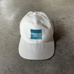 90s00s アメリカンエクスプレス 企業ロゴキャップ ホワイト 白