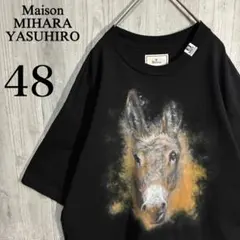 メゾンミハラヤスヒロ Tシャツ ロゴ A10TS691 ブラック チャンピオン