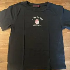 lovetoxic 黒 Tシャツ S (140)