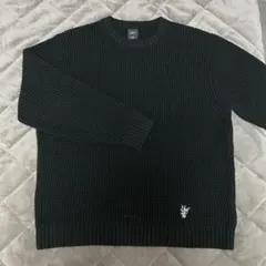 HUF ブラック クルーネック セーター