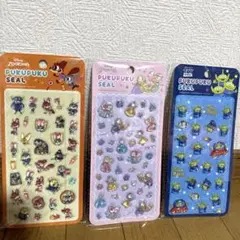 ひ*り様 正規品 ディズニーぷくぷくシール　3枚セット