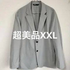 【超美品】ユニクロ theory 感動ジャケット ライトグレーXXL