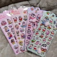 クレヨンしんちゃんおしりシール　ぷっくりシール４枚セット