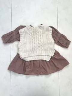 アプレレクール　プティマイン　トップス　シャツワンピース　セット　90　女の子