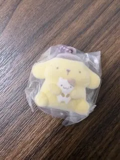 サンリオキャラクターズ　ふわふわフロッキーマスコット　ポムポムプリン　新品