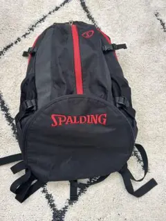 スポルディング　スポーツ　リュック　赤　黒