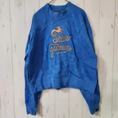​希少 メゾンスコッチ【S～M】スウェット 豹柄 スターゲイザー ブルー系のサムネイル