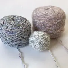 引き揃え変わり糸　ブルー紫