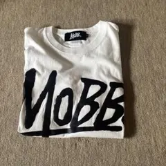MOBB ロゴプリント 長袖Tシャツ ホワイト