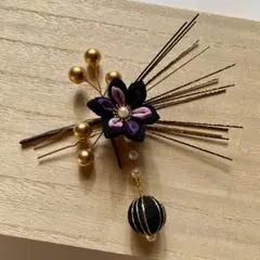 【和飾G】つまみ細工　揺れる和玉　水引飾り　和柄　和装着物【メルカリ便】