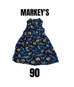 【マーキーズビッグフィールド】美品　ノースリーブワンピース　ハワイアン　90のサムネイル