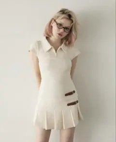 【正規品】andmary Luna pleats mini dress andmary Luna pleats mini dress - メルカリ