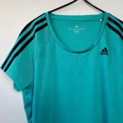 アディダス adidas ドライフィット 緑 M スポーツ ランニング 夏服
