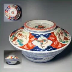 県重要無形文化財指定　名工　中村清六　上位作　色絵花瓶　共箱　希少な柿右衛門様式 県重要無形文化財指定 名工 中村清六 上位作 色絵花瓶 共箱 希少な柿右
