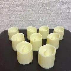 ミニキャンドル クリーム色 9個セット　結婚式　ウェルカムスペース