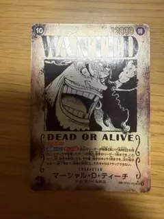 ワンピースカードゲーム 黒ひげ マーシャルDティーチ 手配書 SP OP09
