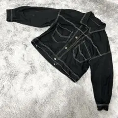 ems excite 配色ステッチGジャン ブラック M