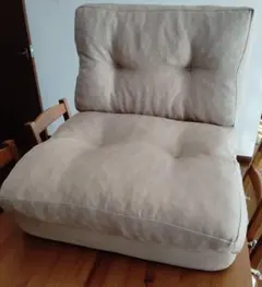 車中泊ベッド 折り畳みソファーベッド 座椅子 ルクライニング機能 厚手 ベージュ