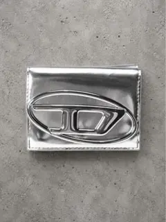 DIESEL 三つ折り財布 メタリックシルバーのサムネイル