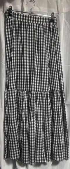 チェック柄ロングスカート Fサイズ