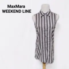 MaxMara WEEKEND LINE ストライプ ノースリーブシャツ J40のサムネイル
