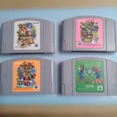 任天堂64マリオパーティシリーズ、マリオゴルフの4本セット