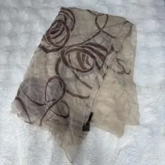 極美品】 LOEWE 大判スカーフ ストール アナグラム柄 ボタニカル柄 花