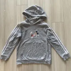 adidas ミッキーマウス パーカー グレー　140