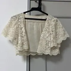 結婚式　レディース　ボレロ　ベージュ