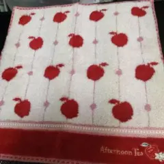 Afternoon Tea リンゴ模様 タオルハンカチ