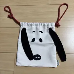 スヌーピー 顔　巾着袋