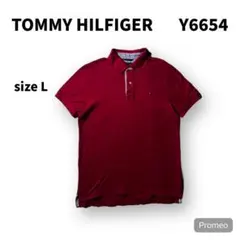 【即購入OK】TOMMY HILFIGER 半袖ポロシャツ　サイズL レッド
