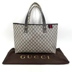GUCCI GGパターン トートバッグ ベージュ/ブラック