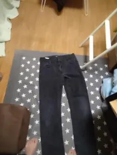 166 ダークグレー パンツlee