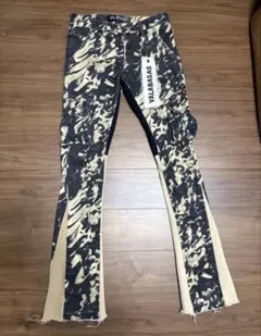 VALABASAS 迷彩柄 フレアデニム スリムフィット カモ柄 サイズ29