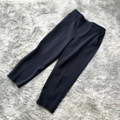 COMME CA 15号 レーヨン混パンツ 黒 通勤 日本製 コムサのサムネイル