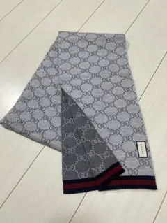 【GUCCI】　GG パターン マフラー 男女兼用　リバーシブル