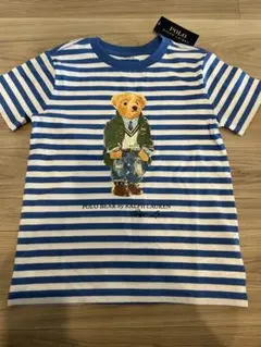 【新品未使用タグ付き】ラルフローレン ポロベア Ｔシャツ 半袖ボーダー　120