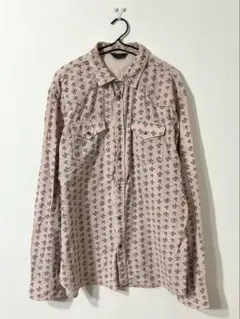 DIESEL ディーゼル 花柄 総柄 プリント 長袖 ウエスタン シャツ