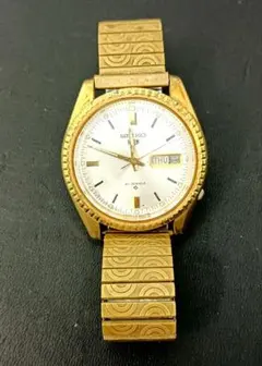 SEIKO5 ゴールド ジュビリーブレス 自動巻き - メルカリ
