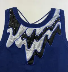 PAGEBOY 波形刺繍 デザイン ニットベスト