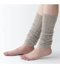 手にも使えるレッグウォーマー　モカブラウン