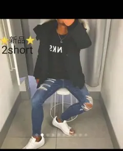 アメリカンイーグル　2ショート　スキニー　デニム