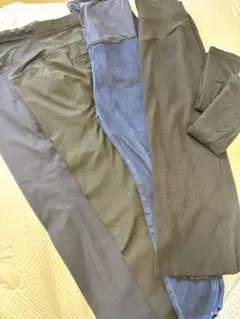 【5点セット】マタニティパンツM〜L ユニクロ／リブスカート／タイツ