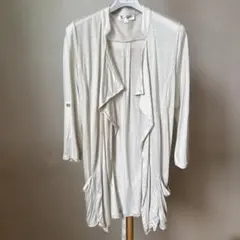 MICHEL KLEIN アイボリー カーディガン 38