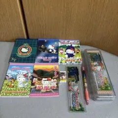 【平成レトロ】ハローキティーメモ帳　文具セット