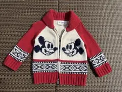 baby GAP ミッキーマウス カーディガン 12-18ヶ月